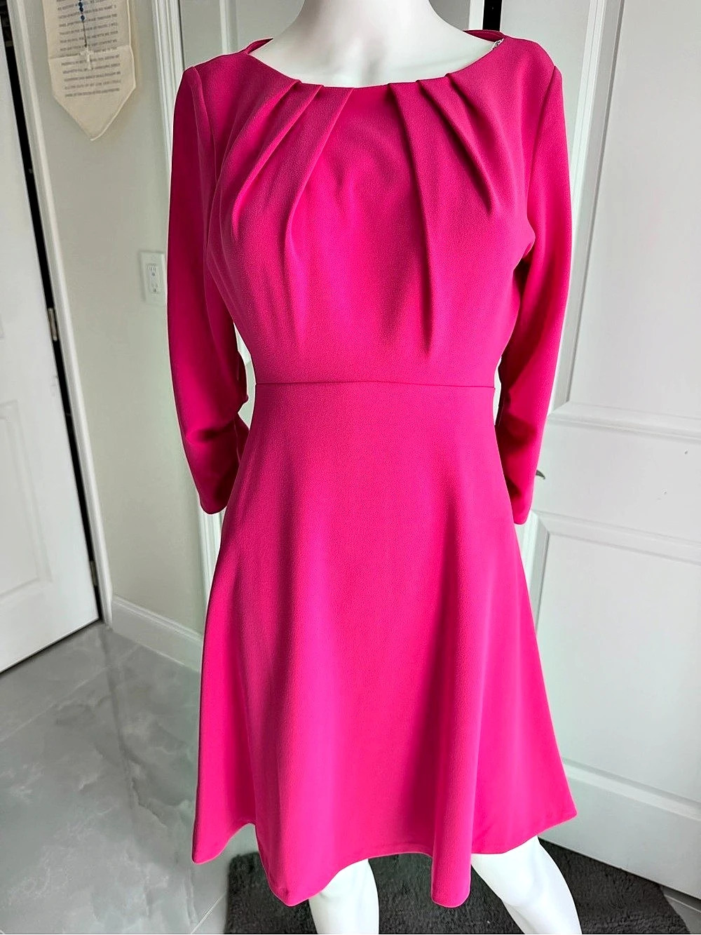 Calvin Klein Long Sleeve Pink Dress NWT